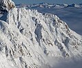 Mount Hartzell's west face as seen from Slalok Mountain