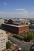 National Building Museum with the United States Capitol in the background