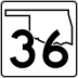 State Highway 36 marker