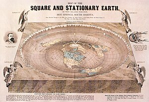 Map of a flat earth