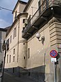 Roero palace, corner with ruins of the corner tower