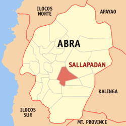 Map of Abra with Sallapadan highlighted