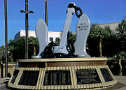 The Anchor from the USS Arizona located at Wesley Bolin Memorial Plaza on the grounds of Arizona's State Capital.