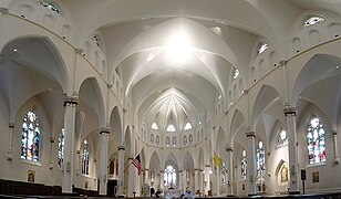 View up nave toward the sanctuary