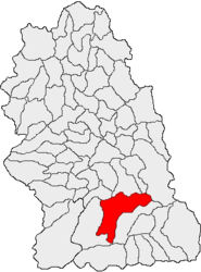 Location in Hunedoara County