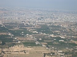 Aerial view of Rafah in 2012
