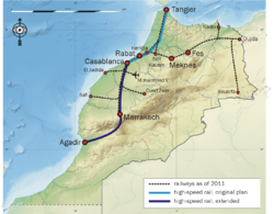 Map of the mainline