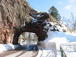 La Roche du Diable à Xonrupt-Longemer en direction du col de la Schlucht