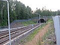 Tunnel du dépôt du métro d'Helsinki.