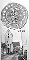 English: Town seal, 1584 Dansk: Bysegl, 1584