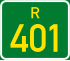 Regional route R401 shield