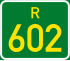 Regional route R602 shield