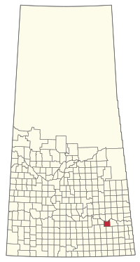 Location of the RM of Wolseley No. 155 in Saskatchewan