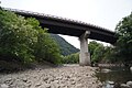 上流の川原から右岸方向を望む