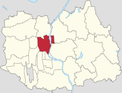 Location of Shengli Subdistrict within Shunyi District