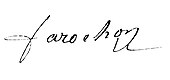 signature de Jean-Jacques Farochon