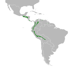 Distribución geográfica del yal pizarroso.