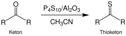 Synthese von Thioketonen durch Thionisierung von Ketonen