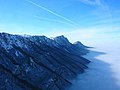 La Suva planina en hiver, avec vue sur le mont Trem et le mont Sokolov kamen.