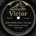 Etichetta Victor Records relativa ad un disco della Original Dixieland Jass Band, 1917