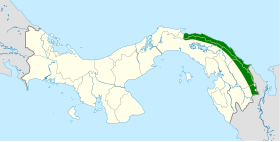 Distribución geográfica del batará moteado.