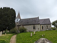 Anglican church , downland style, in East Sussex.