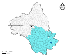 L'Hospitalet-du-Larzac dans l'arrondissement de Millau en 2020.