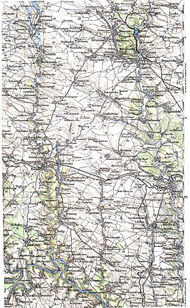 Mukhavka on the topographic map of the Kingdom of Galicia and Lodomeria in 1902