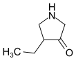 Strukturformel von 4-Ethyl-3-pyrrolidon