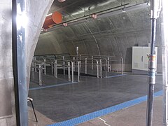 Obras en el acceso a la Estación Paulista en la Estación Consolação, en 2010.