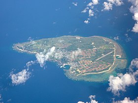 Vue aérienne de l'île d'Aguni