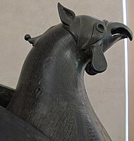 Detail of the head of the Pisa Griffin