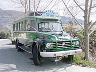 The Bedford TJ trucks were also converted into buses; here in Cyprus