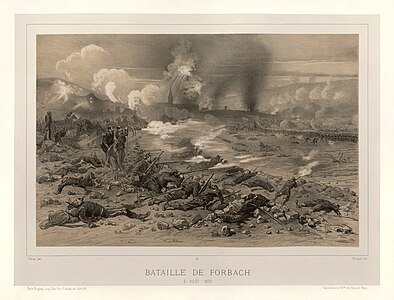 Battle of Spicheren, by Jean-Adolphe Bocquin after Jules Férat (restored by Adam Cuerden