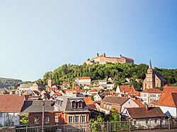 A view of Kulmbach, with the Plassenburg overlooking the town