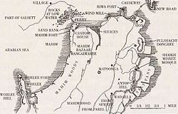 Old map of the region (post 1805). Antop Hill is shown to the Southeast.