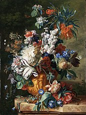 "Bouquet of Flowers in an Urn", 1724