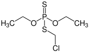 Strukturformel von Chlormephos