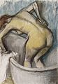 The Bath: woman sponging her back, c. 1887, pastel on paper, Honolulu Academy of Arts