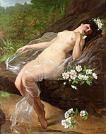 Female nude on a rock (1898)