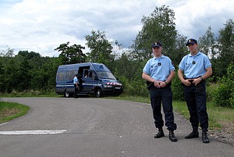 Gendarmes franceses.