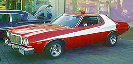 1975 Ford Gran Torino - replika av bilen som kördes i TV-serien Starsky and Hutch.