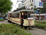 動態保存されている初期の電車（2006年撮影）