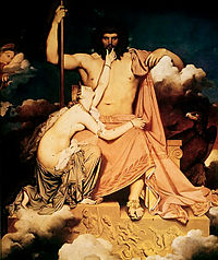 "Jupiter et Thétis" by Jean Ingres, 1811.