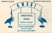 QSL card from KM6BI