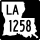 Louisiana Highway 1258 marker