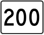 Route 200 marker