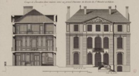 Maison au no 2. Dessin de Jean Mariette.