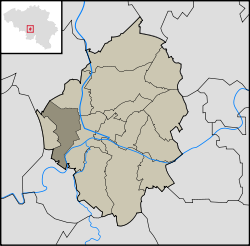 Location in the municipality of Charleroi