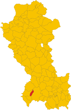 Map of Nemoli, province of Potenza